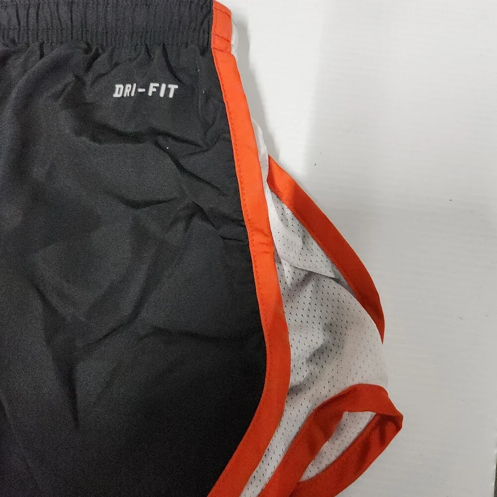 Nike Oregon State Beavers Dri-Fit Running Shorts Youth S 8 Black Orange 141